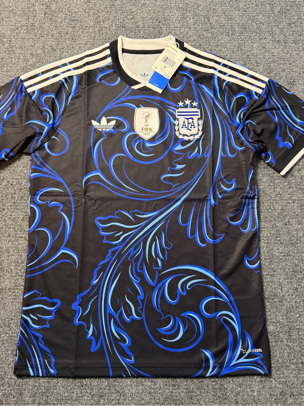 2026 Adidas Argentina Away Jersey Authentic Black JM8395| Men's Medium NWT